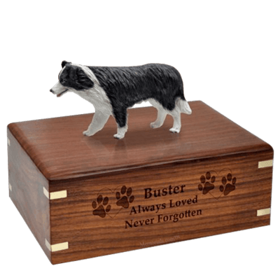Standing Border Collie X-Large Doggy Urn